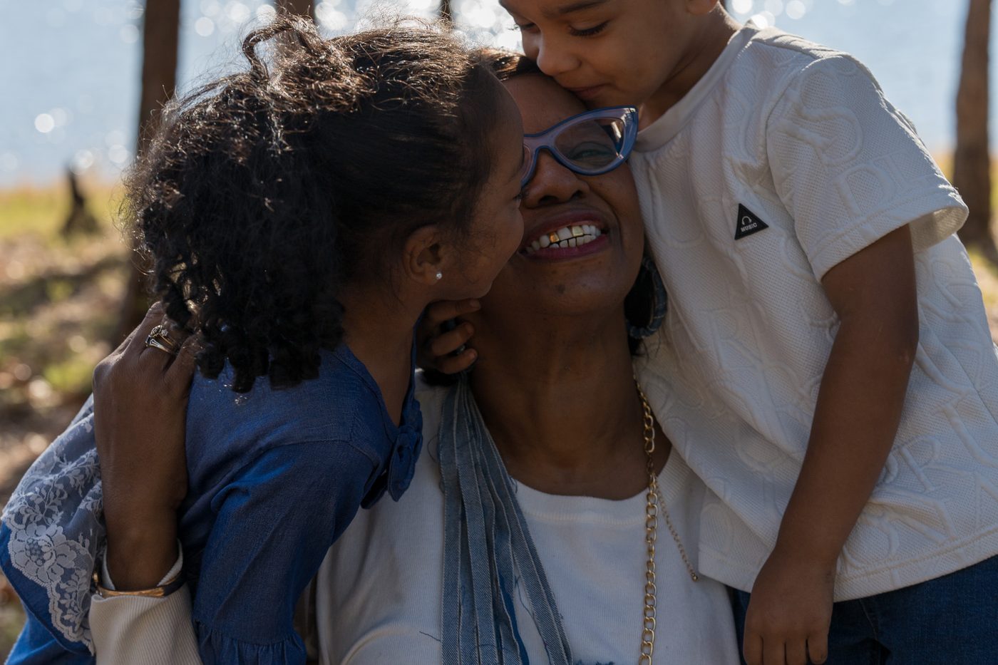 Candid documentary family session at DeGray Lake in Central Arkansas